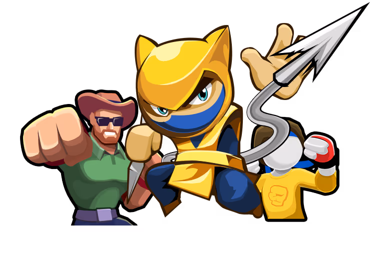 Hero section Image, scorpion chibi character
